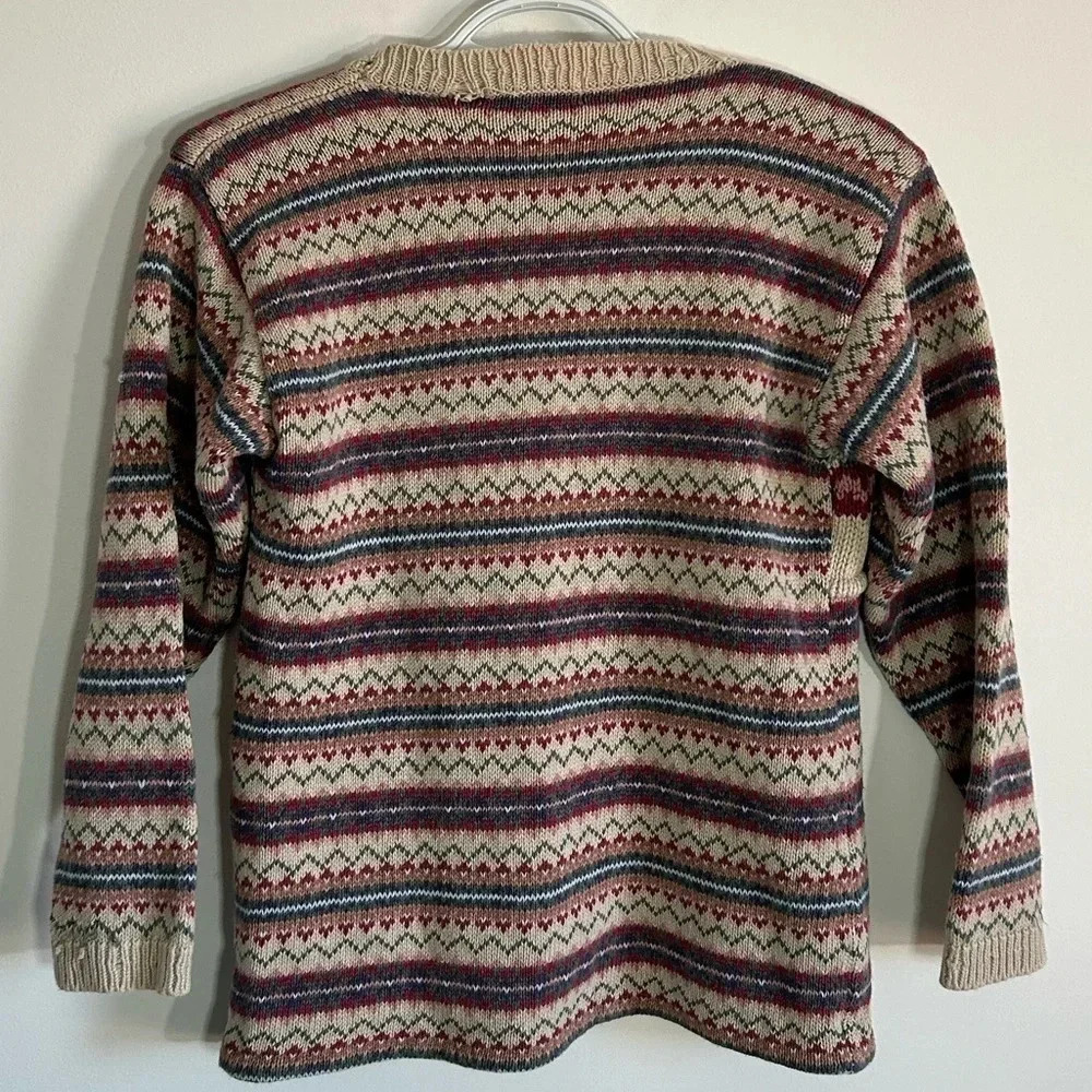 Vintage Ladies Floral Button Up Sweater Size Small - Picture 4 of 5